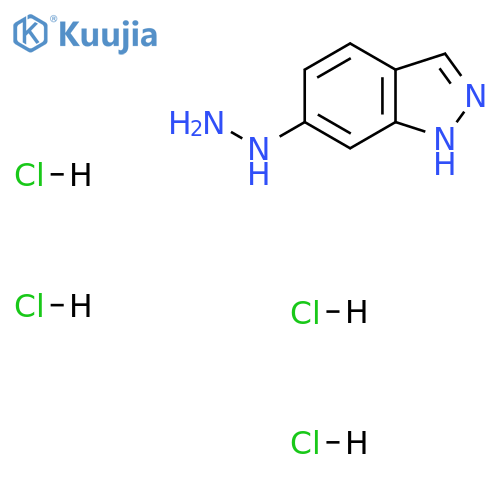 6-Hydrazinyl-1H-indazole tetrahydrochloride structure
