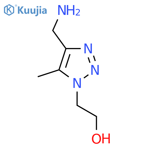 2-4-(aminomethyl)-5-methyl-1H-1,2,3-triazol-1-ylethan-1-ol structure
