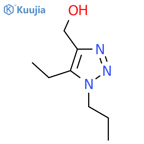 (5-ethyl-1-propyl-1H-1,2,3-triazol-4-yl)methanol structure