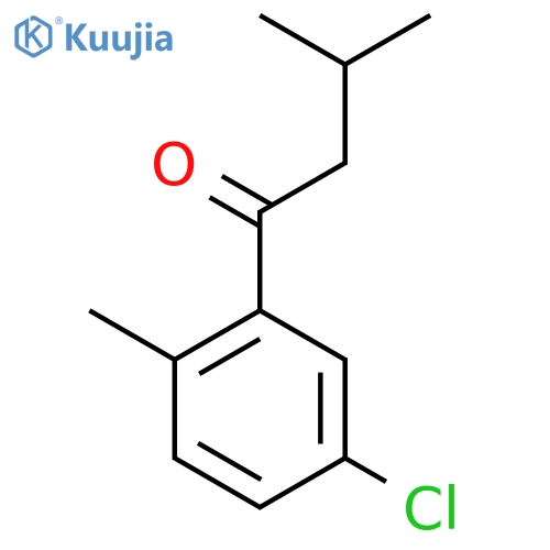 1-(5-Chloro-2-methylphenyl)-3-methylbutan-1-one structure