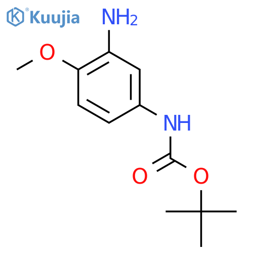 tert-butyl N-(3-amino-4-methoxyphenyl)carbamate structure