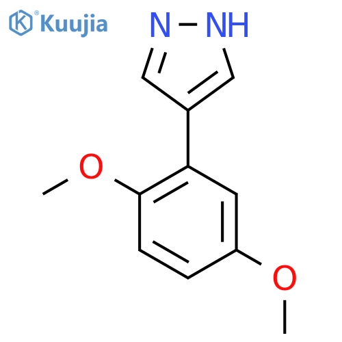 4-(2,5-dimethoxyphenyl)-1H-pyrazole structure