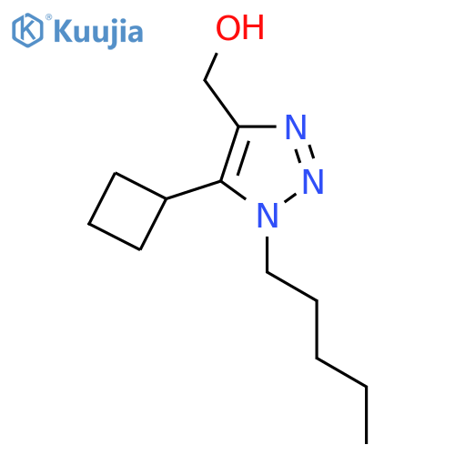 (5-cyclobutyl-1-pentyl-1H-1,2,3-triazol-4-yl)methanol structure