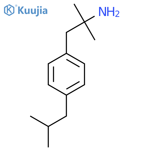 2-methyl-1-4-(2-methylpropyl)phenylpropan-2-amine structure