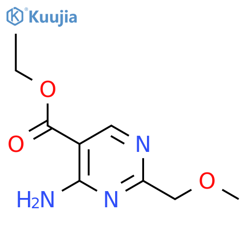 ethyl 4-amino-2-(methoxymethyl)pyrimidine-5-carboxylate structure