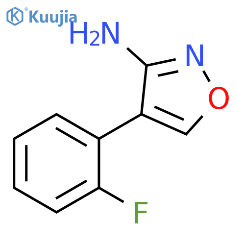 4-(2-fluorophenyl)-1,2-oxazol-3-amine structure