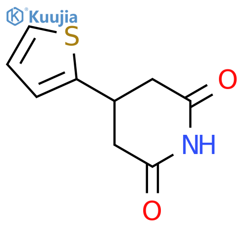 4-(thiophen-2-yl)piperidine-2,6-dione structure
