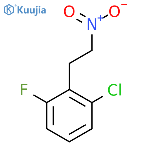 1-chloro-3-fluoro-2-(2-nitroethyl)benzene structure