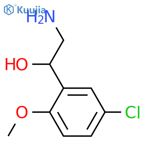 2-amino-1-(5-chloro-2-methoxyphenyl)ethan-1-ol structure
