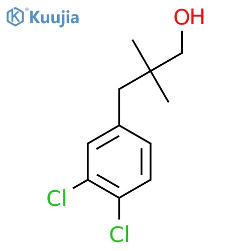 3-(3,4-dichlorophenyl)-2,2-dimethylpropan-1-ol structure