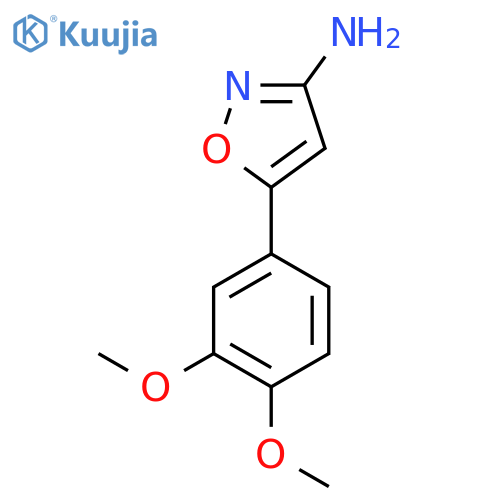 5-(3,4-dimethoxyphenyl)-1,2-oxazol-3-amine structure