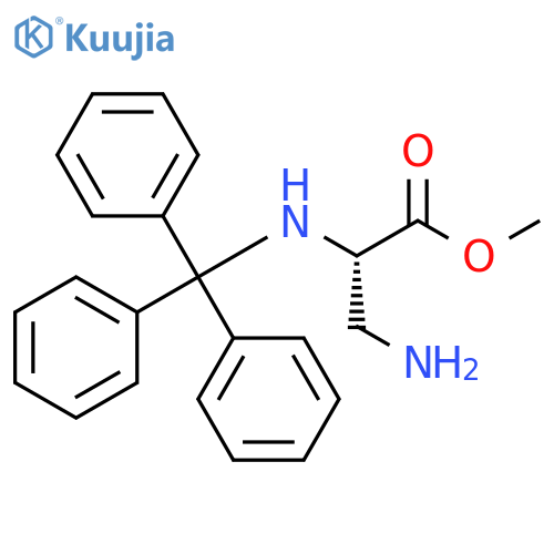 (S)-3-Amino-2-(trityl-amino)-propionic acid methyl ester structure