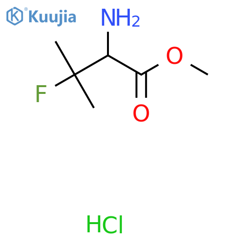 Methyl 2-amino-3-fluoro-3-methylbutanoate hydrochloride structure