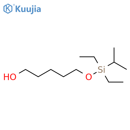1-Pentanol, 5-[[diethyl(1-methylethyl)silyl]oxy]- structure