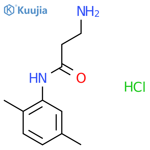 N~1~-(2,5-dimethylphenyl)-beta-alaninamide hydrochloride structure