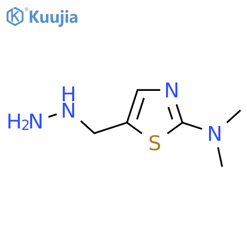 5-(hydrazinylmethyl)-N,N-dimethyl-1,3-thiazol-2-amine structure