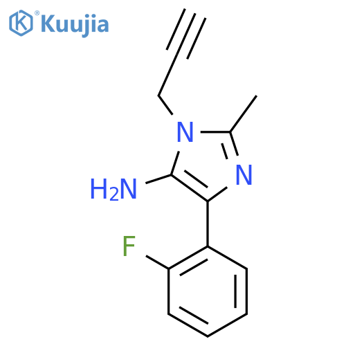 5-(2-Fluoro-phenyl)-2-methyl-3-prop-2-ynyl-3H-imidazol-4-ylamine structure