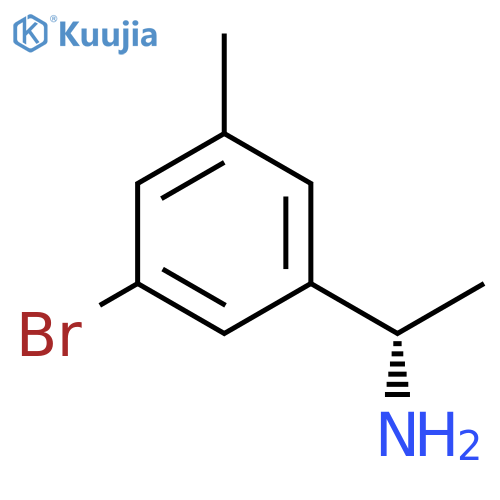 (1S)-1-(3-bromo-5-methylphenyl)ethan-1-amine structure