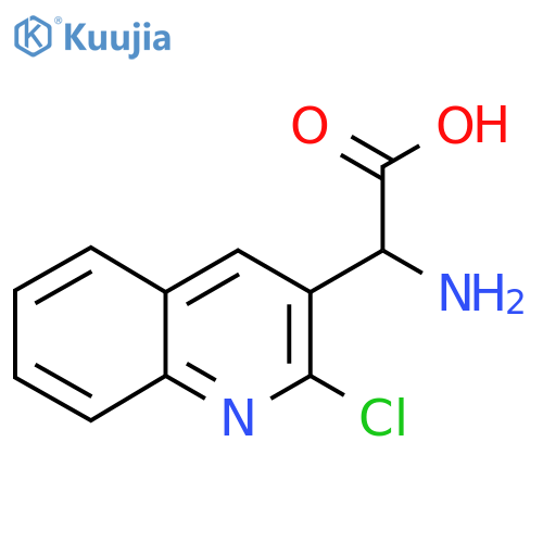 2-amino-2-(2-chloroquinolin-3-yl)acetic acid structure