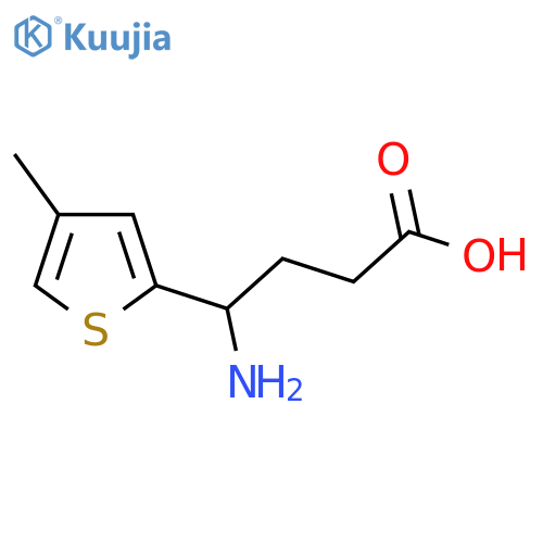 4-amino-4-(4-methylthiophen-2-yl)butanoic acid structure