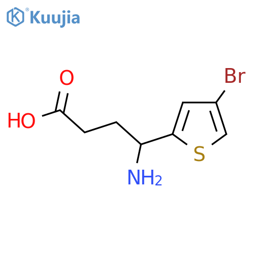 4-amino-4-(4-bromothiophen-2-yl)butanoic acid structure