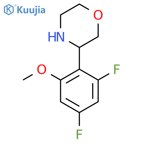 3-(2,4-difluoro-6-methoxyphenyl)morpholine structure