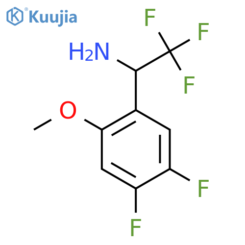 1-(4,5-difluoro-2-methoxyphenyl)-2,2,2-trifluoroethan-1-amine structure