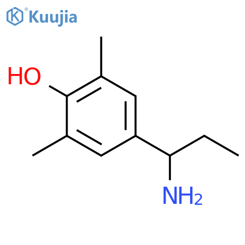 4-(1-aminopropyl)-2,6-dimethylphenol structure