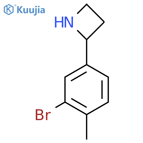 2-(3-bromo-4-methylphenyl)azetidine structure