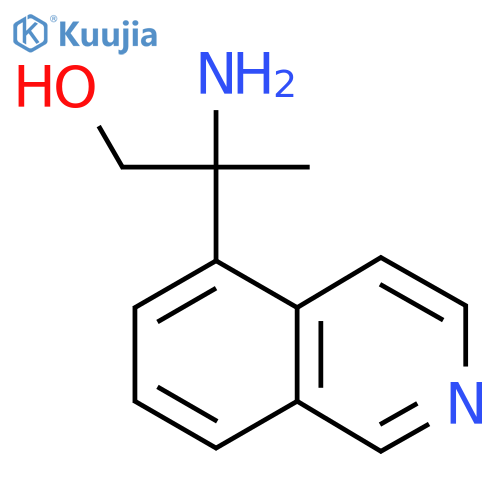 2-amino-2-(isoquinolin-5-yl)propan-1-ol structure