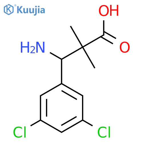 3-Amino-3-(3,5-dichlorophenyl)-2,2-dimethylpropanoic acid structure