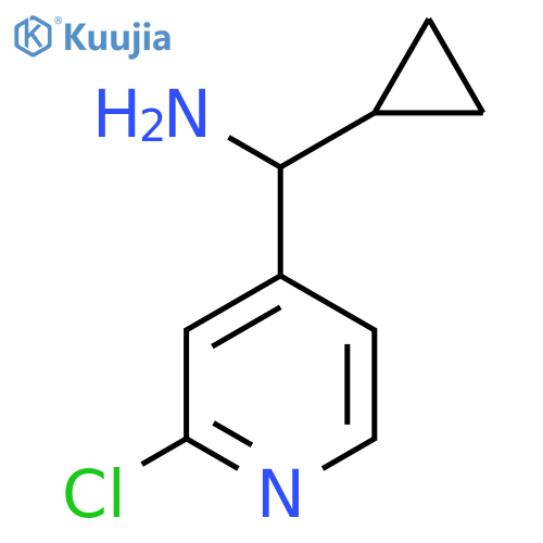 (2-chloro-4-pyridyl)-cyclopropyl-methanamine structure