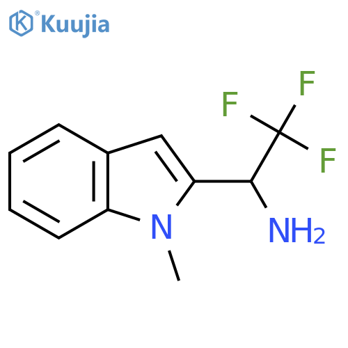 2,2,2-trifluoro-1-(1-methyl-1H-indol-2-yl)ethan-1-amine structure