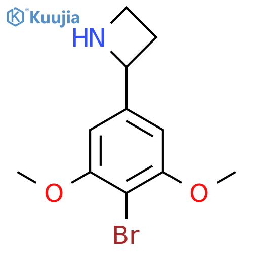 2-(4-bromo-3,5-dimethoxyphenyl)azetidine structure