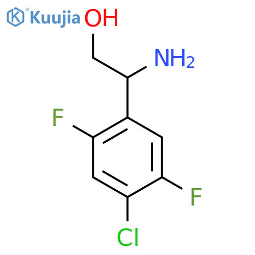 2-amino-2-(4-chloro-2,5-difluorophenyl)ethan-1-ol structure