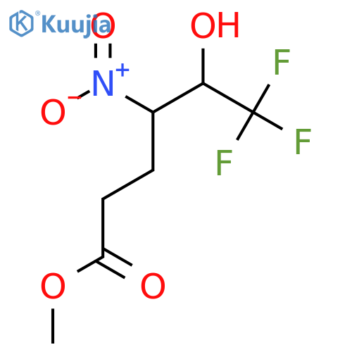 Methyl 6,6,6-trifluoro-5-hydroxy-4-nitrohexanoate structure
