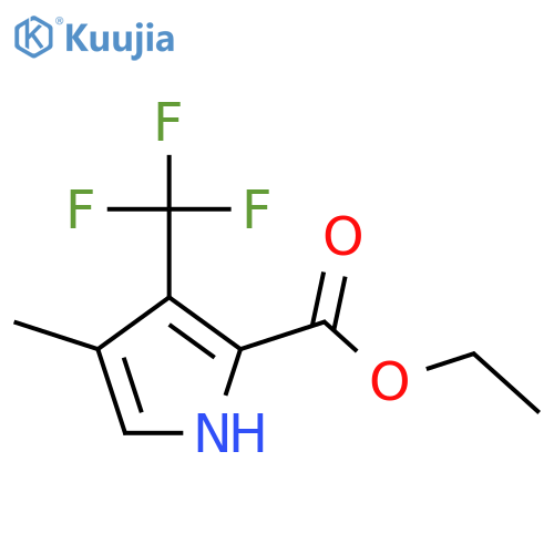 1H-Pyrrole-2-carboxylic acid, 4-methyl-3-(trifluoromethyl)-, ethyl ester structure