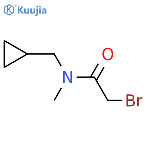 2-Bromo-N-(cyclopropylmethyl)-N-methylacetamide structure