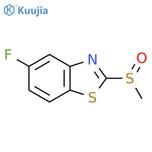 5-Fluoro-2-(methylsulfinyl)benzo[d]thiazole structure
