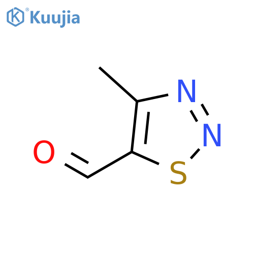 4-Methyl-1,2,3-thiadiazole-5-carbaldehyde structure