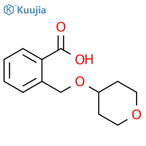 2-[(oxan-4-yloxy)methyl]benzoic acid structure