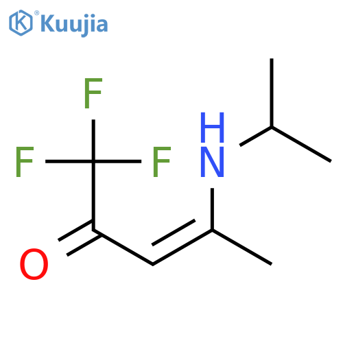 1,1,1-Trifluoro-4-(isopropylamino)pent-3-en-2-one structure
