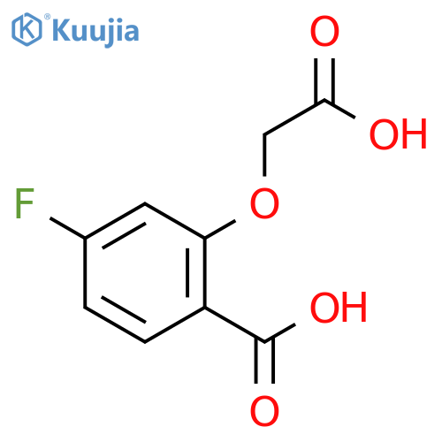2-(Carboxymethoxy)-4-fluorobenzoic Acid structure
