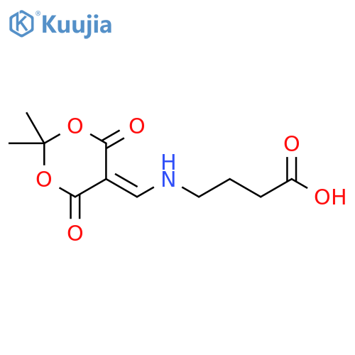 4-{(2,2-Dimethyl-4,6-dioxo-1,3-dioxan-5-ylidene)-methylamino}butanoic Acid structure