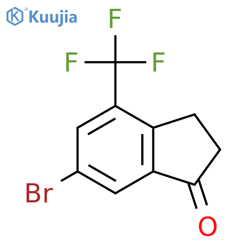 6-bromo-4-(trifluoromethyl)indan-1-one structure