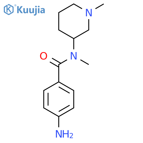 4-Amino-N-methyl-N-(1-methylpiperidin-3-yl)benzamide structure