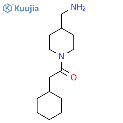 1-[4-(Aminomethyl)piperidin-1-yl]-2-cyclohexylethan-1-one structure