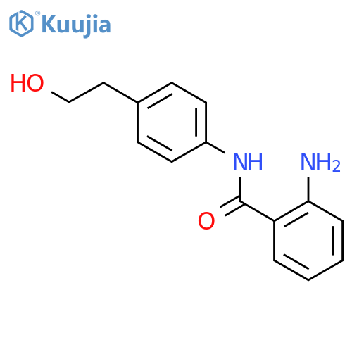 2-amino-N-[4-(2-hydroxyethyl)phenyl]benzamide structure
