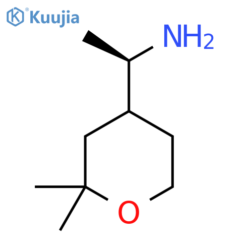 (1R)-1-(2,2-dimethyloxan-4-yl)ethan-1-amine structure