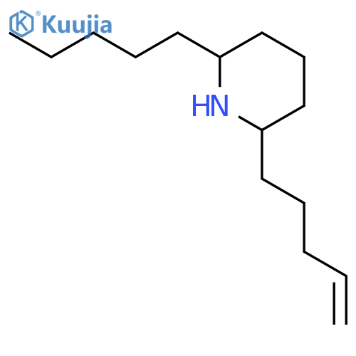 cis-2-(4-Pentenyl)-6-pentylpiperidine structure